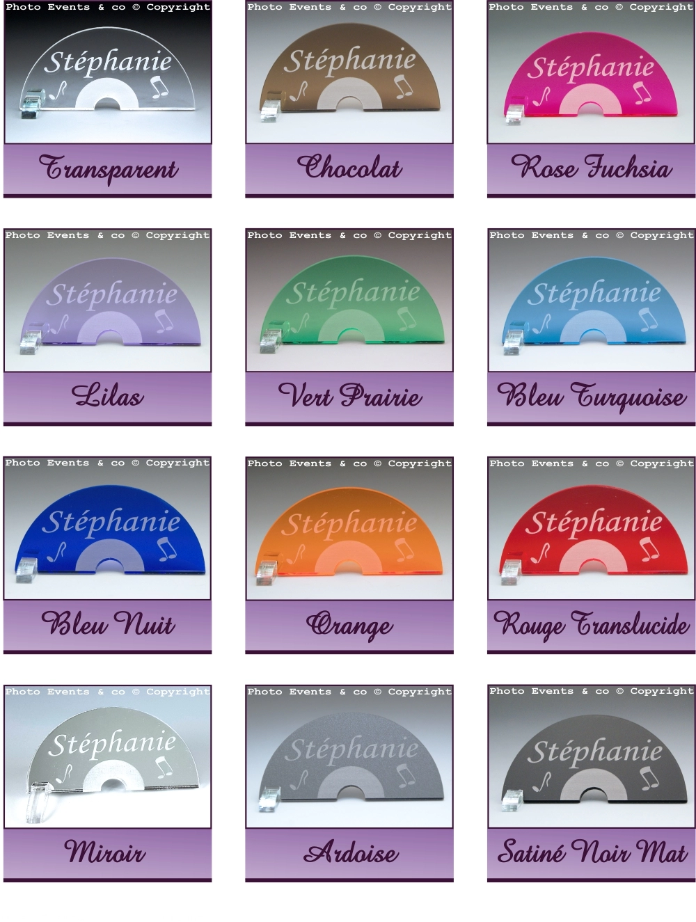 Nuancier Porte nom Vinyle